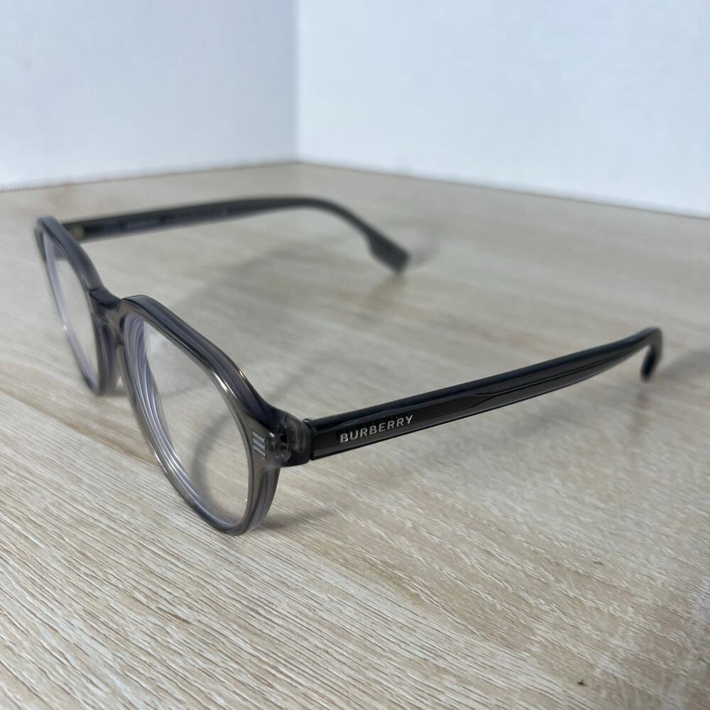 Burberry Archie B2368 4021 Eyeglasses Grey Translucent Frames 52-19-145 - Picture 4 of 13